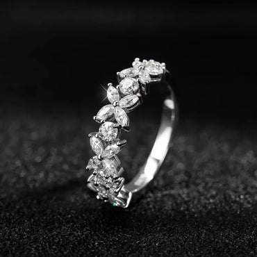 Women's S925 Moissanite Butterfly Link Ring