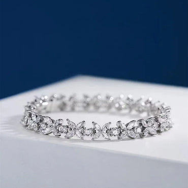 Women's S925 Moissanite Butterfly Link Bracelet