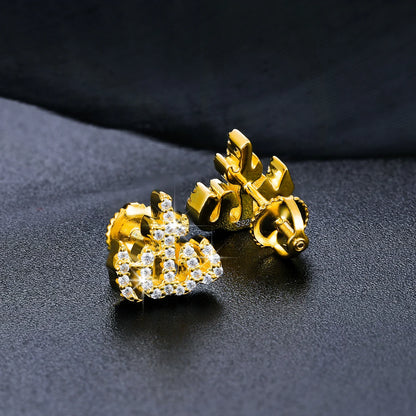 S925 Moissanite Allah Diamond Earrings