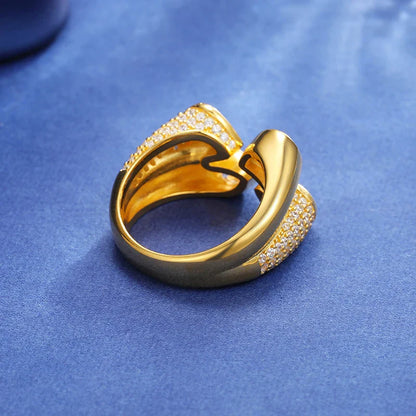 S925 Moissanite Tear Drop Ring