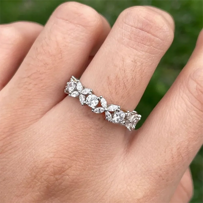 Women's S925 Moissanite Butterfly Link Ring