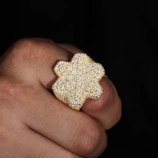 S925 Moissanite Snowflake Diamond Ring