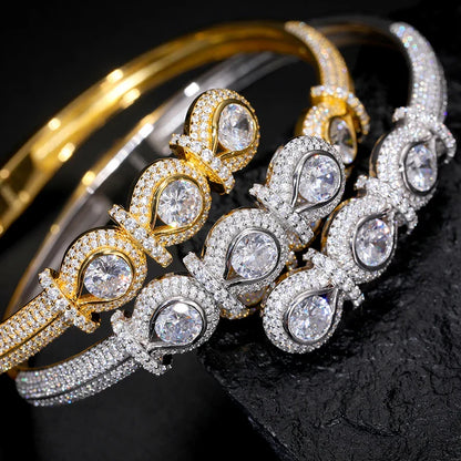 Moissanite Noose Pearl Diamond Bracelet