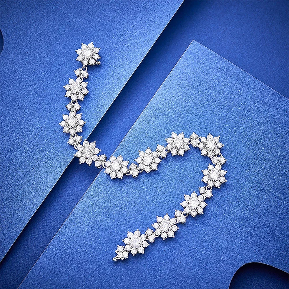 Women's S925 Diamond Flower Bracelet