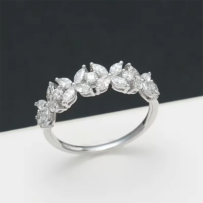 Women's S925 Moissanite Butterfly Link Ring