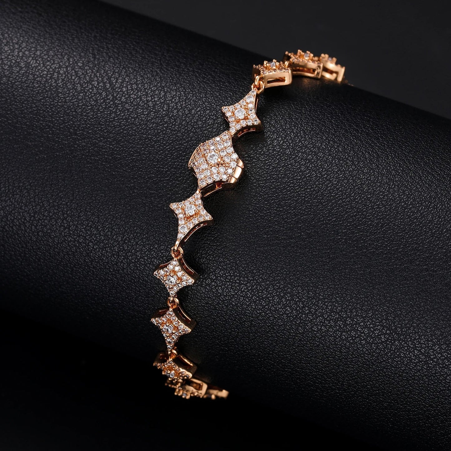 S925 VVS Moissanite Star Link Bracelet