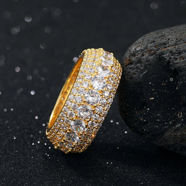 S925 Moissanite Layered Diamond Ring