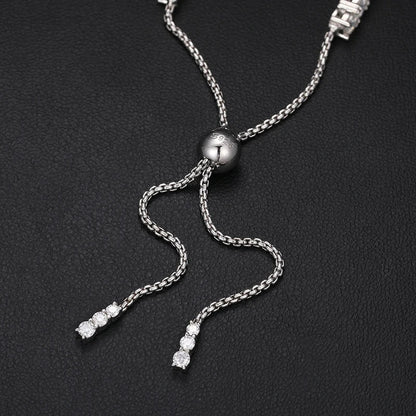 S925 Adjustable VVS Moissanite Tennis Bracelet