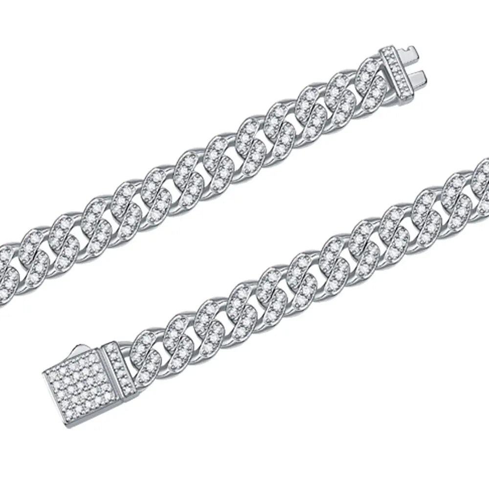 8MM VVS Moissanite Diamond Cuban Link (Passes Diamond Tester)