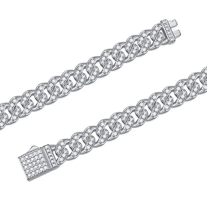 8MM VVS Moissanite Diamond Cuban Link (Passes Diamond Tester)