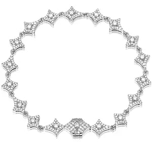 S925 VVS Moissanite Star Link Bracelet