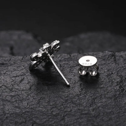 S925 MOISSANITE IRIS STUD EARRINGS