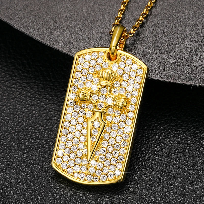 S925 Sword Tag Pendant