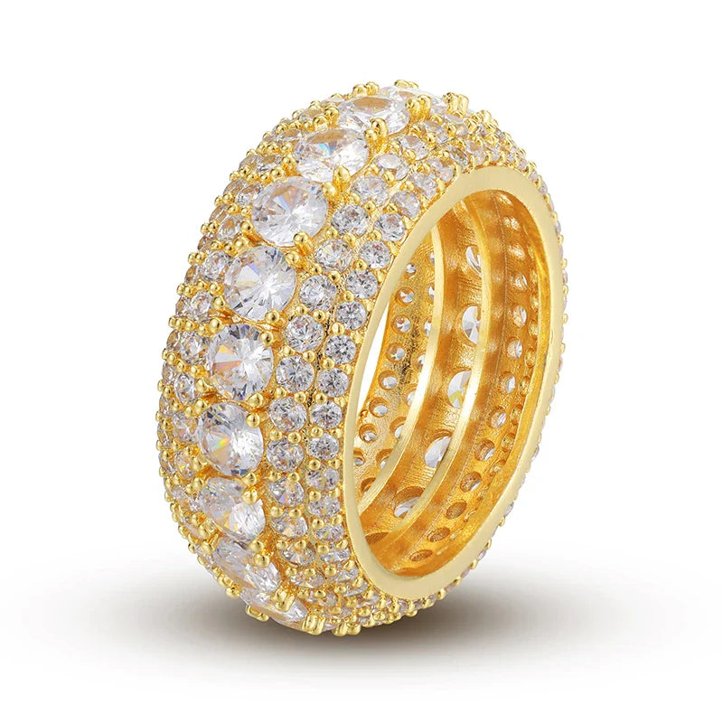 S925 Moissanite Layered Diamond Ring