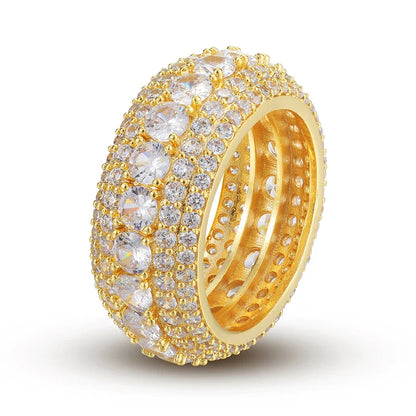 S925 Moissanite Layered Diamond Ring