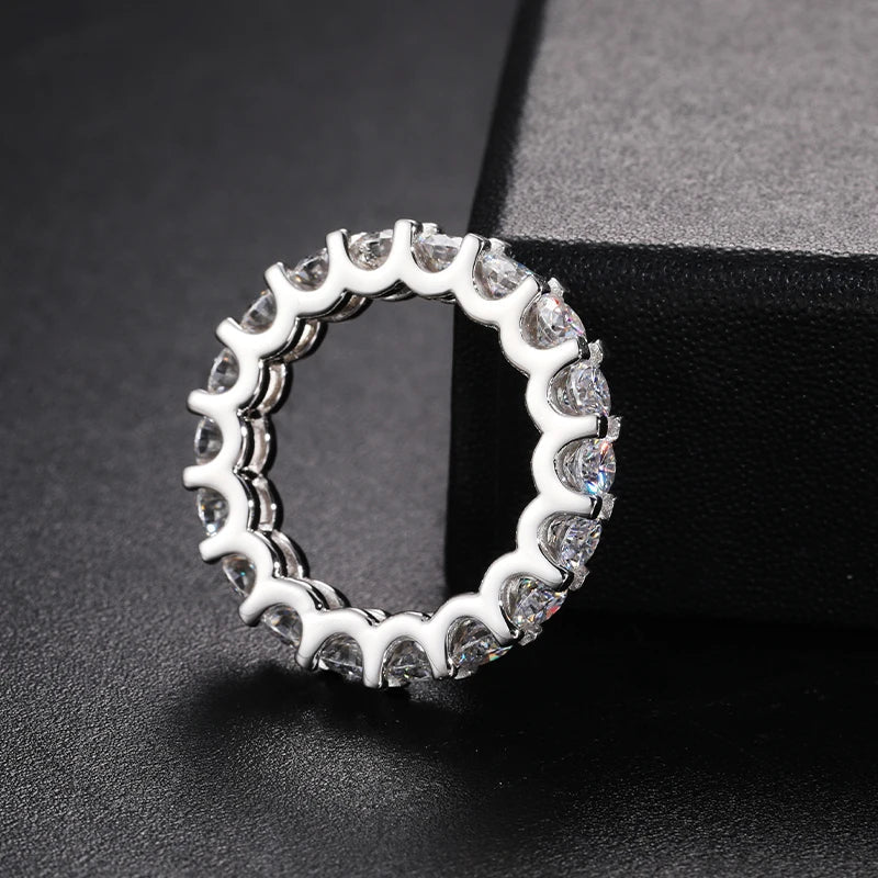 3mm S925 Moissanite Eternity Band Ring