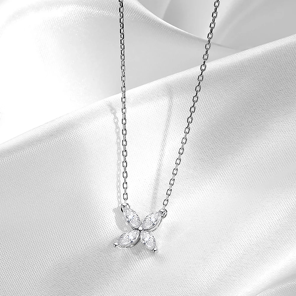 Women's S925 Moissanite Diamond Jasmine Pendant