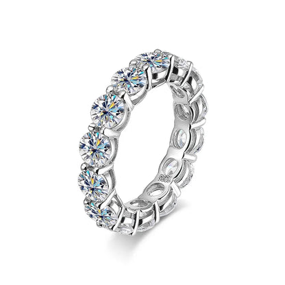 Women's S925 Moissanite Eternity Band Ring