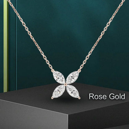 Women's S925 Moissanite Diamond Jasmine Pendant