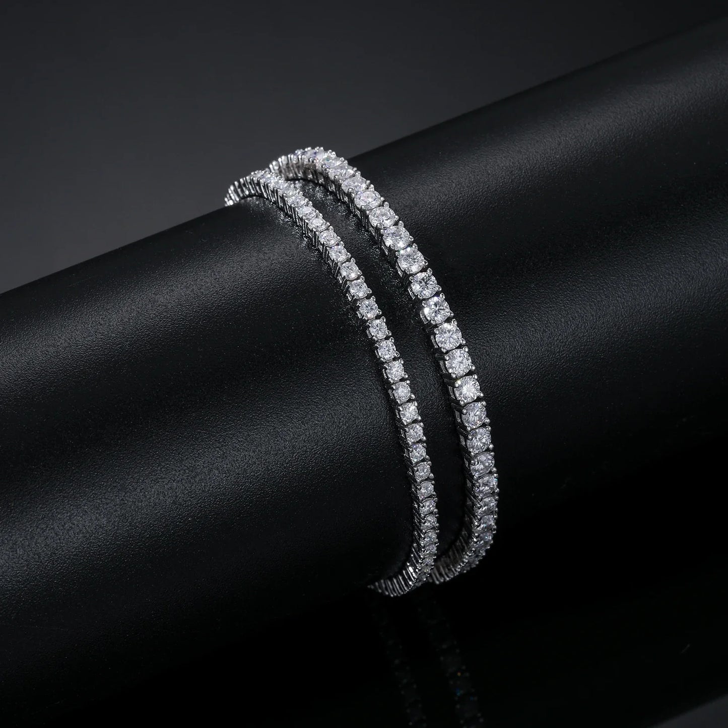 S925 Adjustable VVS Moissanite Tennis Bracelet