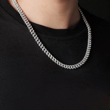 8MM VVS Moissanite Diamond Cuban Link (Passes Diamond Tester)