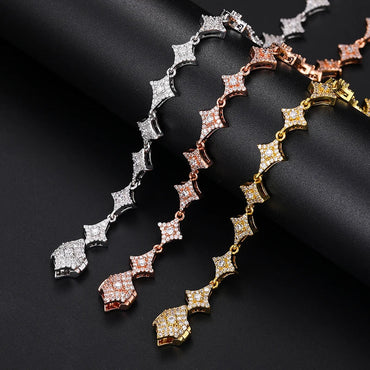 S925 VVS Moissanite Star Link Bracelet