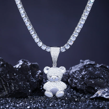 VVS Moissanite Aurora Bear Pendant