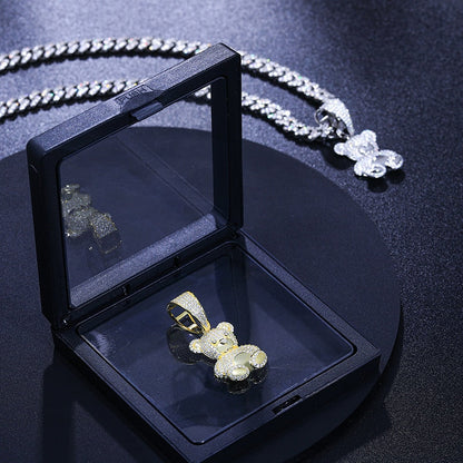 VVS Moissanite Aurora Bear Pendant