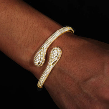 S925 Moissanite Tear-Drop Cuff