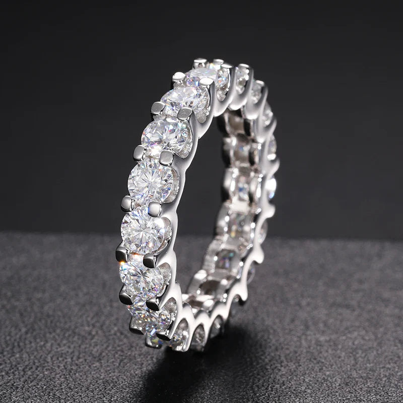3mm S925 Moissanite Eternity Band Ring