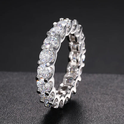 3mm S925 Moissanite Eternity Band Ring