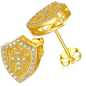 S925 Moissanite Shield Earrings