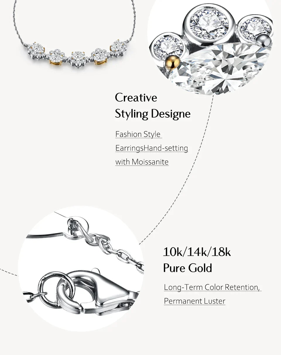 Women's S925 Moissanite Bling-Diamond Bear Feet Shape Bracelet