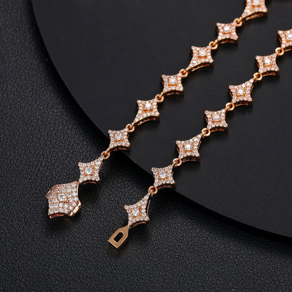 S925 VVS Moissanite Star Link Bracelet
