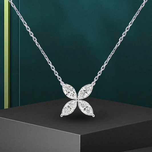 Women's S925 Moissanite Diamond Jasmine Pendant